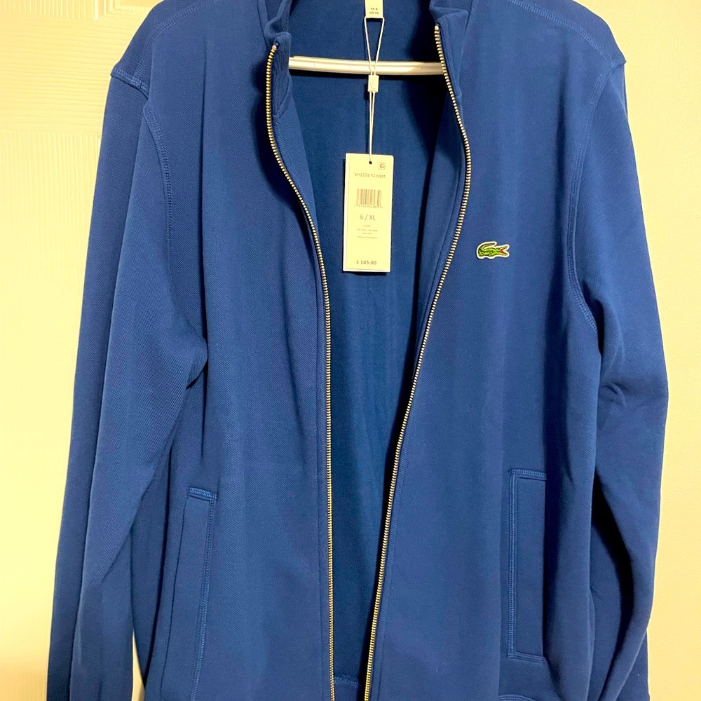 Lacoste NWT Blue jacket size XL